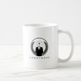 Anonyme weiße Tasse (Logo)