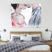 Anonyme zu zweit 2 leinwanddruck (Insitu (Schlafzimmer))