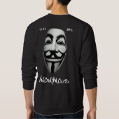ANONYMER GRAFFITI-HACKER-AUSSENSEITER SWEATSHIRT (Rückseite)