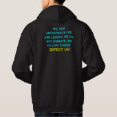ANONYMER HOODIE (Rückseite)