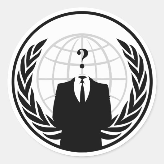 Anonymer internationaler Aufkleber (Vorderseite)