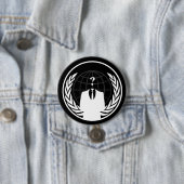 Anonymer internationaler schwarzer Knopf Button (Beispiel)