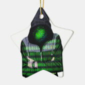 Anonymer Internet-Hacker Keramikornament (Links)