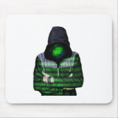 Anonymer Internet-Hacker Mousepad (Vorne)