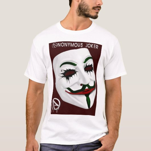 Anonymer Joker T-Shirt (Vorderseite)