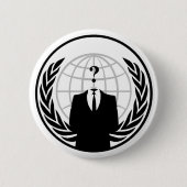 Anonymer Knopf Button (Vorderseite)
