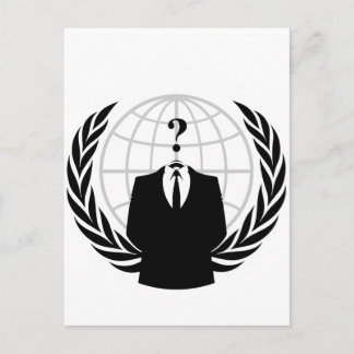 Anonymer Patriotismus Postkarte