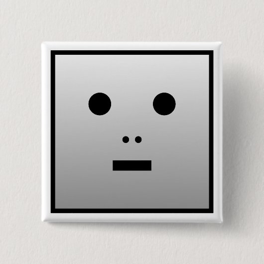 Anonymer Robot Button (Vorderseite)