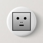 Anonymer Roboter - Anpassbar Button (Vorderseite)