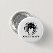Anonymer Sic Semper Evello Mortem Tyrannis Button (Vorne & Hinten)