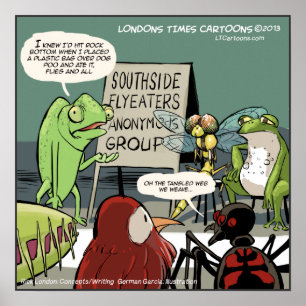 Anonymes 12-Stufen-Funny-Poster von Anteater Poster