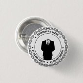 Anonymes Abzeichen Button (Vorne & Hinten)