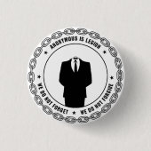 Anonymes Abzeichen Button (Vorderseite)