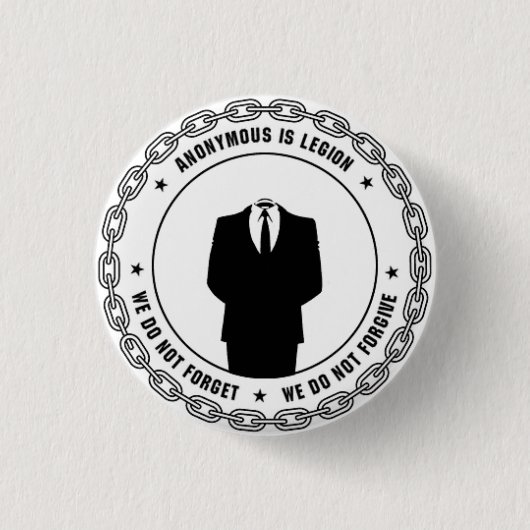 Anonymes Abzeichen Button (Vorderseite)