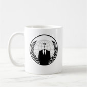 Anonymes internationales Logo Kaffeetasse (Links)
