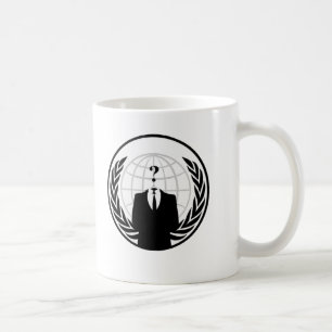 Anonymes internationales Logo Kaffeetasse