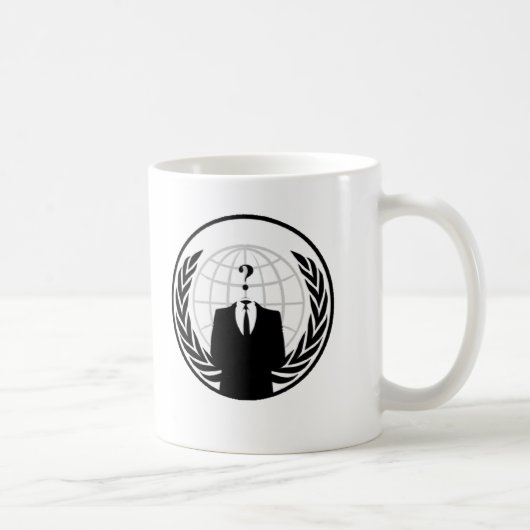 Anonymes internationales Logo Kaffeetasse (Rechts)