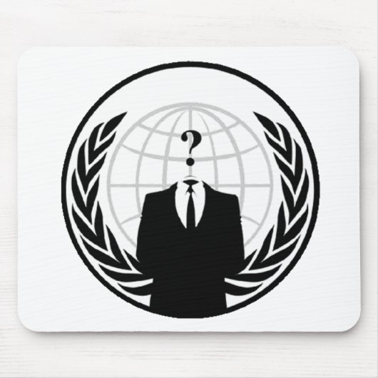 Anonymes internationales Logo Mousepad (Vorne)