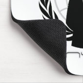 Anonymes Mousepad Weiß (Ecke)