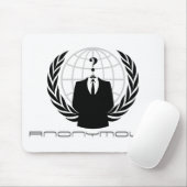 Anonymes Mousepad Weiß (Mit Mouse)