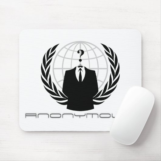 Anonymes Mousepad Weiß (Mit Mouse)