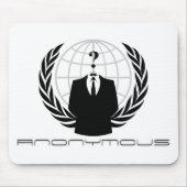 Anonymes Mousepad Weiß (Vorne)