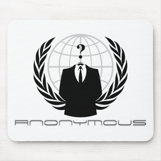 Anonymes Mousepad Weiß (Vorne)