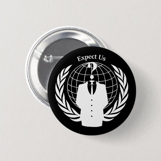 Anonymes Siegel Button (Vorne & Hinten)