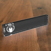 Anonymes Siegel Namensplakette (Seite)