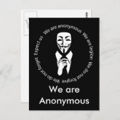 Anonymes Siegel Postkarte (Vorne/Hinten)