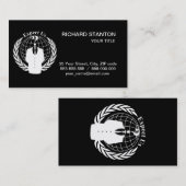 Anonymes Siegel Visitenkarte (Vorne/Hinten)