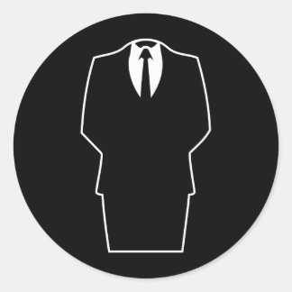 anonymes Symbol Internet 4chan SA Runder Aufkleber
