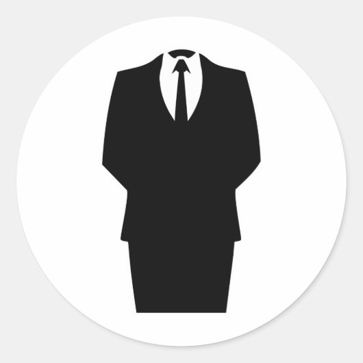 anonymes Symbol Internet 4chan SA Runder Aufkleber (Vorderseite)