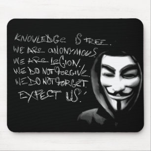 Anonymes Wissen ist freies Mousepad