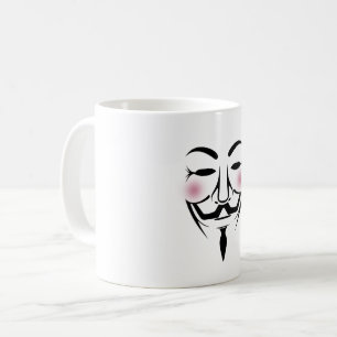 Anonymisierungsmaske vendetta Hacker Cyber-Interne Kaffeetasse