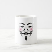 Anonymisierungsmaske vendetta Hacker Cyber-Interne Kaffeetasse (Mittel)