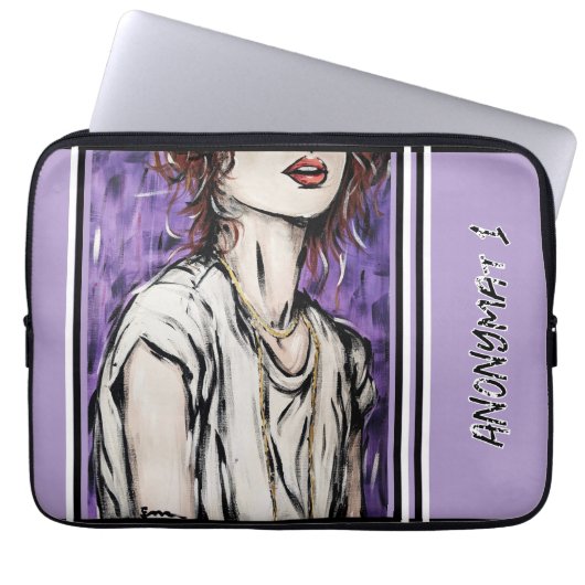 Anonymität 1 laptopschutzhülle (Vorderseite)