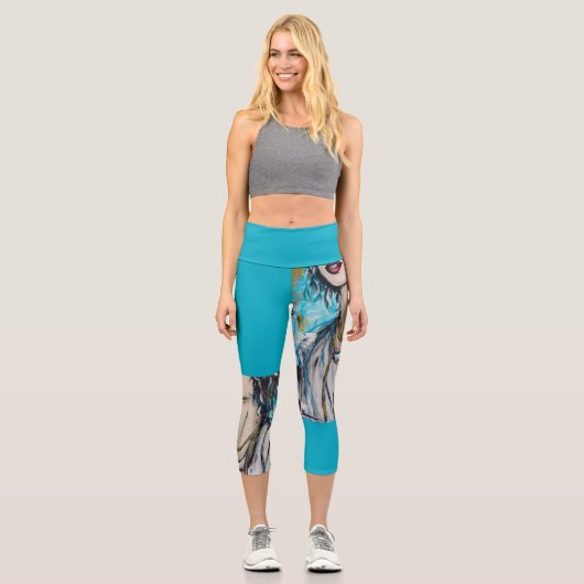 Anonymität 2 capri leggings (Vorderseite)
