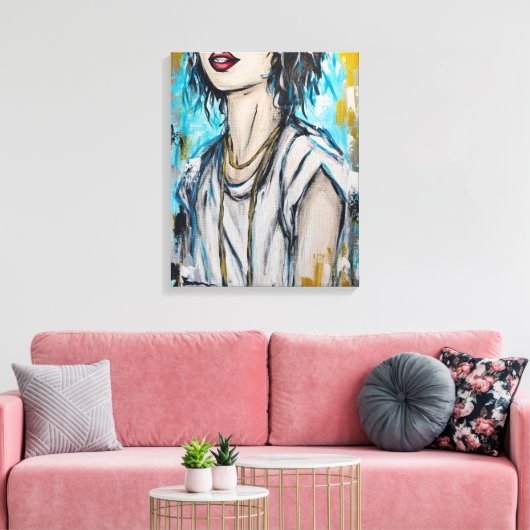 Anonymität 2 leinwanddruck (Insitu (Wohnzimmer))