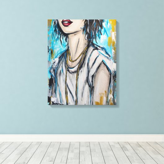 Anonymität 2 leinwanddruck (Insitu (Holzboden))