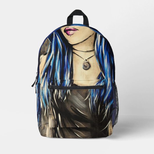 Anonymität 4 bedruckter rucksack (Vorderseite)