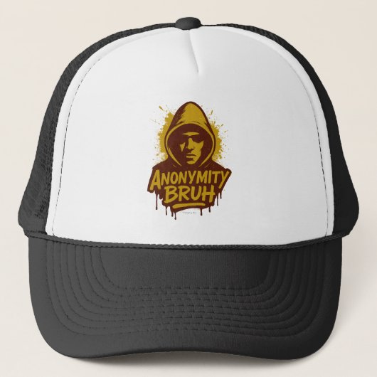 Anonymität Bruh LOGO - Truckerkappe (Vorderseite)