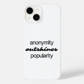 Anonymität iPhone Case (Rückseite)