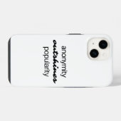 Anonymität iPhone Case Hülle (Rückseite (Horizontal))