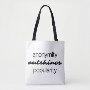 Anonymität Schultertasche Tasche