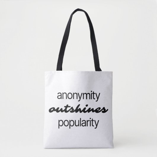 Anonymität Schultertasche Tasche (Vorderseite)