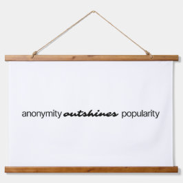 Anonymität Wood Topped Wall Tapestry Wandteppich Mit Holzrahmen