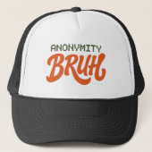 Anonymity Bruh - Hat Truckerkappe (Vorderseite)