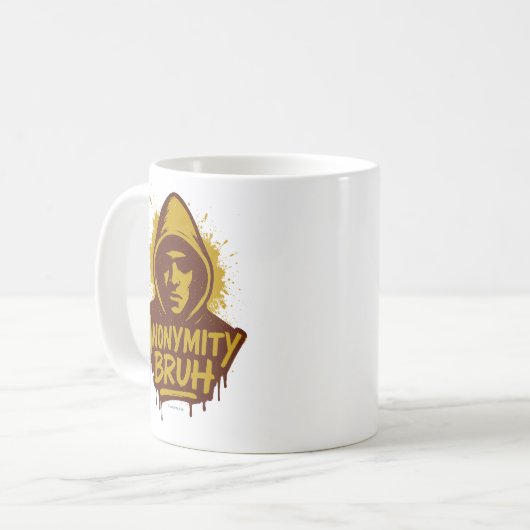 Anonymity Bruh LOGO -  Kaffeetasse (Vorderseite Links)