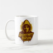 Anonymity Bruh LOGO -  Kaffeetasse (Links)